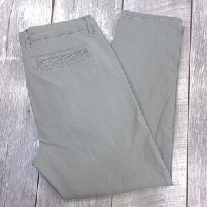 Mott & Bow Chino Pants Mens 36 Green Mercer Twill Stretch Cotton Trousers